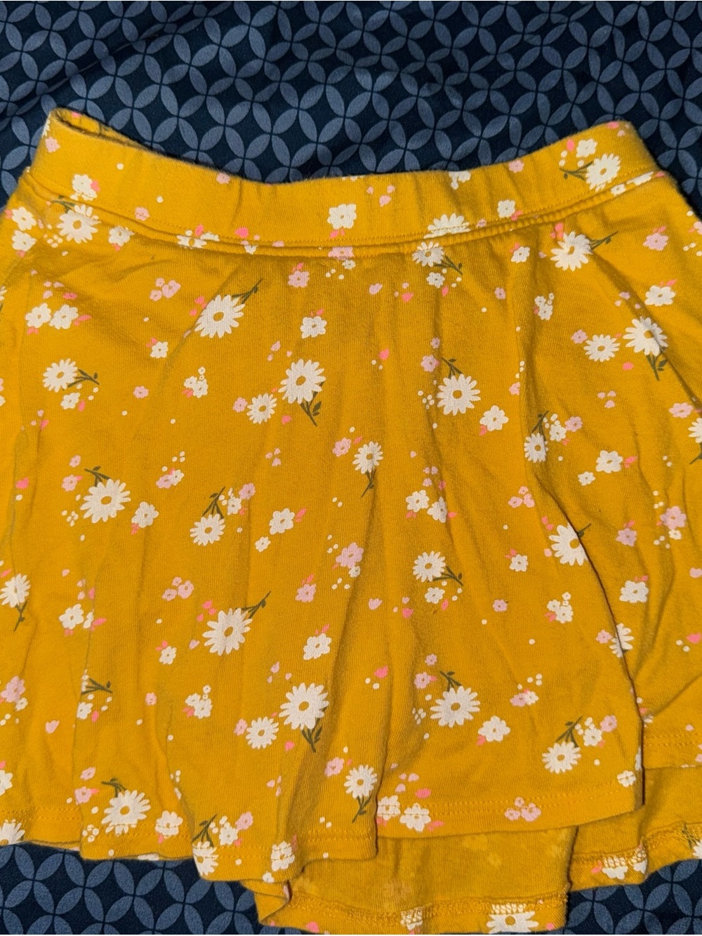 jumping beans Yellow Floral Skirt with Pink Accents